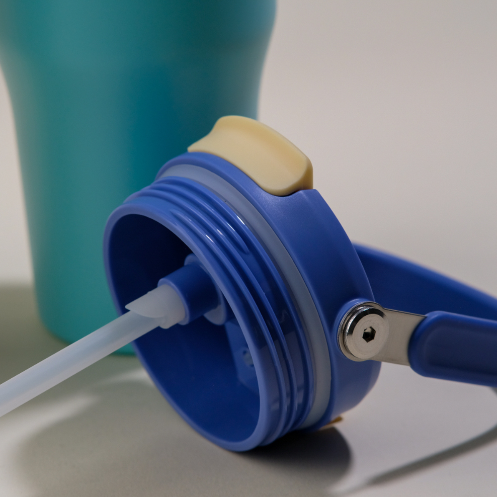 Cascade 40oz - Turquoise Geometric Cube with Pastel Lid