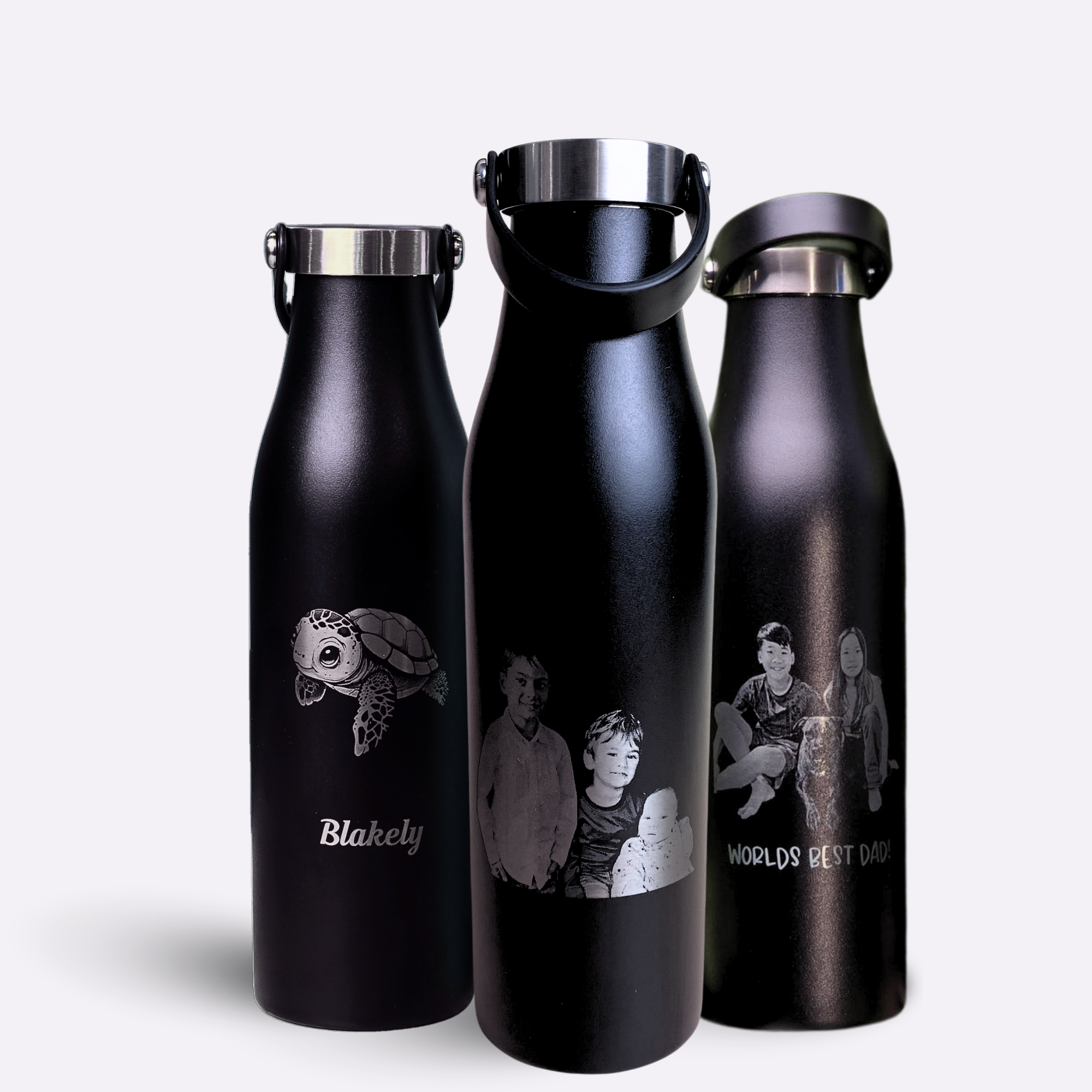 Robson 21 oz Bottle - Geometric Concentric Diamond Grid