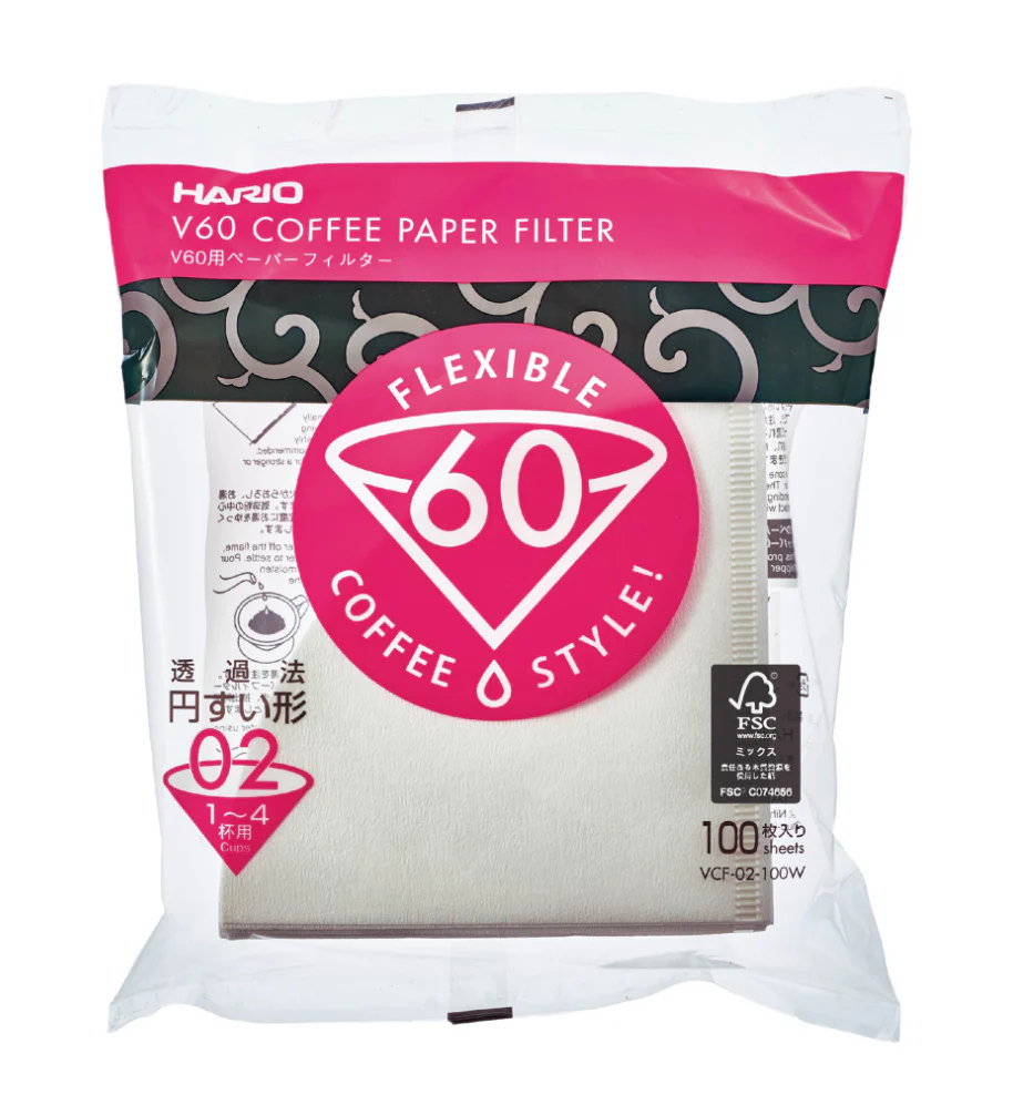 HARIO - V60 4-CUP PAPER FILTERS - LAMOSE