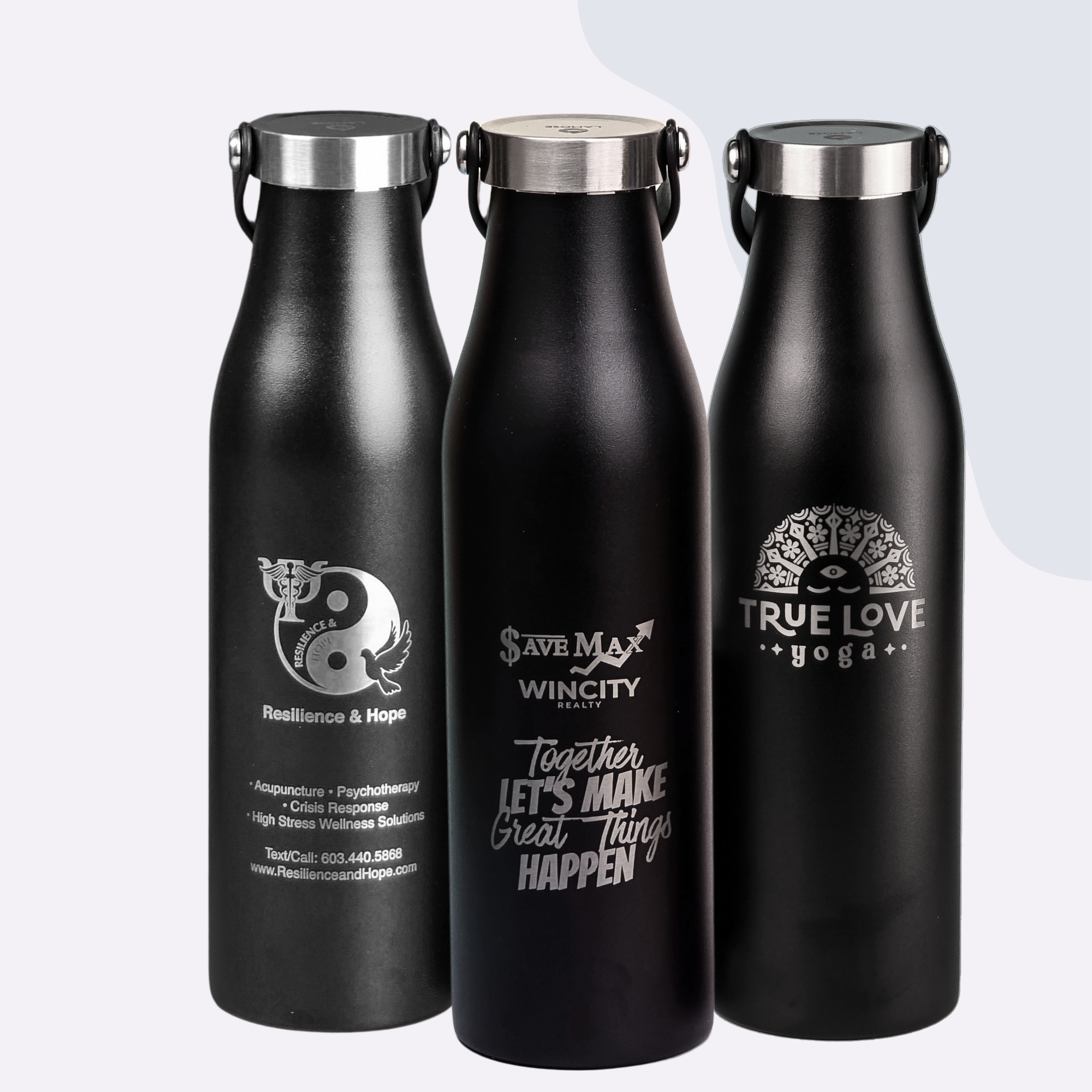 Robson 21 oz Bottle - Geometric Concentric Diamond Grid