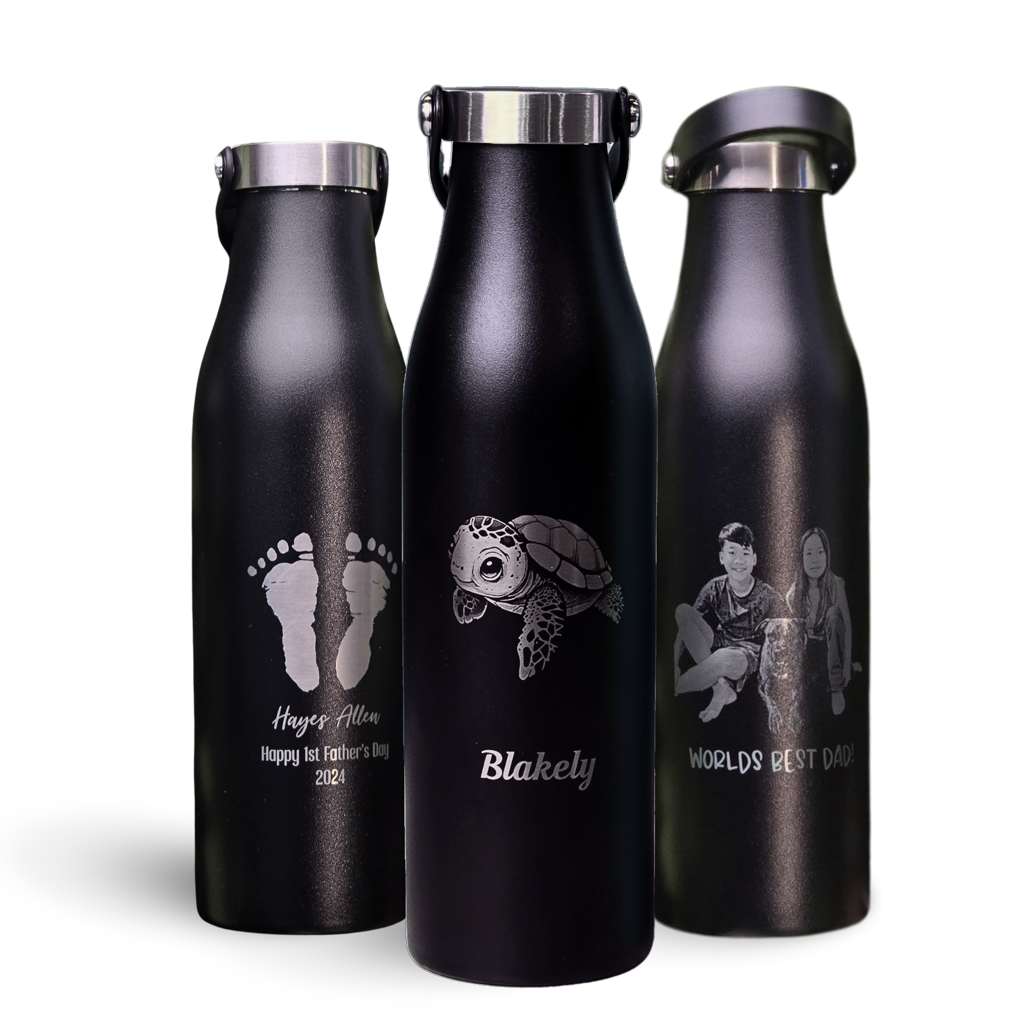 Robson 21 oz Bottle - Geometric Concentric Diamond Grid