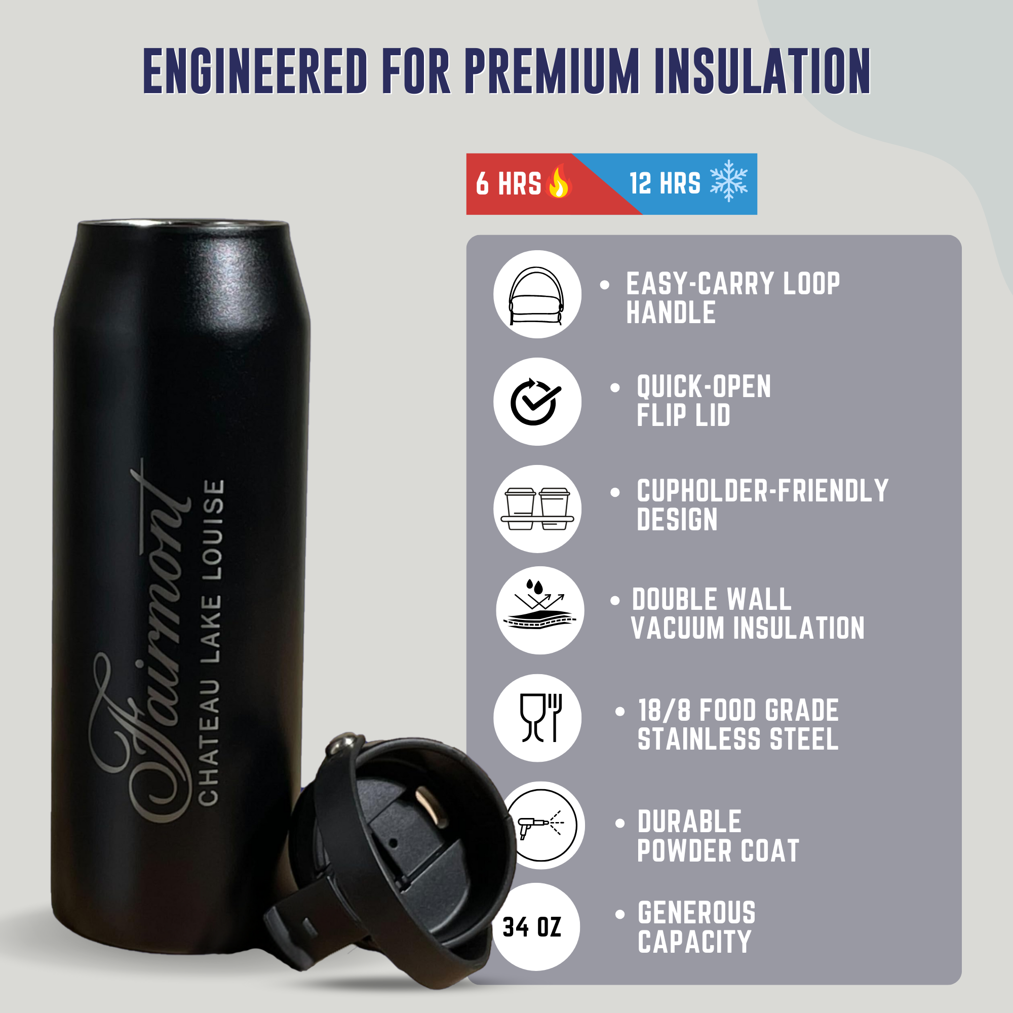 Grouse 34 oz - Midnight Butterfly & Floral Garden Insulated Tumbler