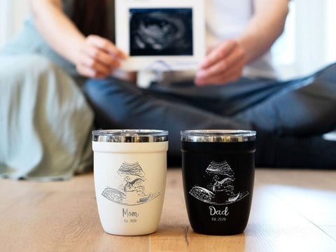 Ultrasound Engraved Drinkware: A Precious Gift for Expectant Parents