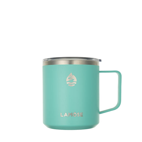 LAMOSE Hudson 12 oz Insulated Mug - Enjoy warm coffee on-the-go with comfortable handling.