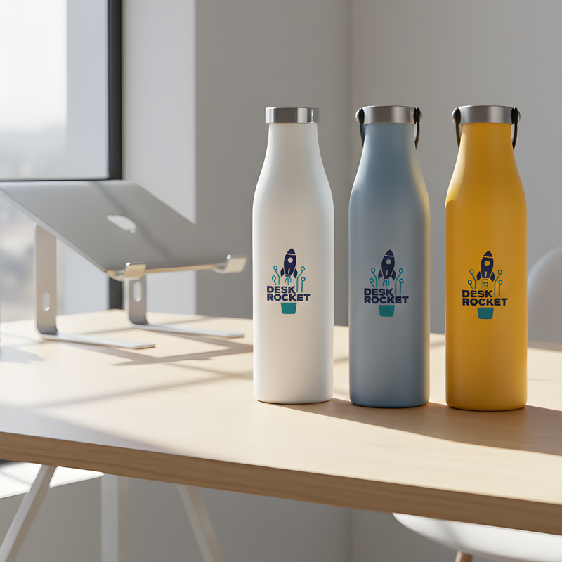 Custom branded corporate drinkware by LAMOSE