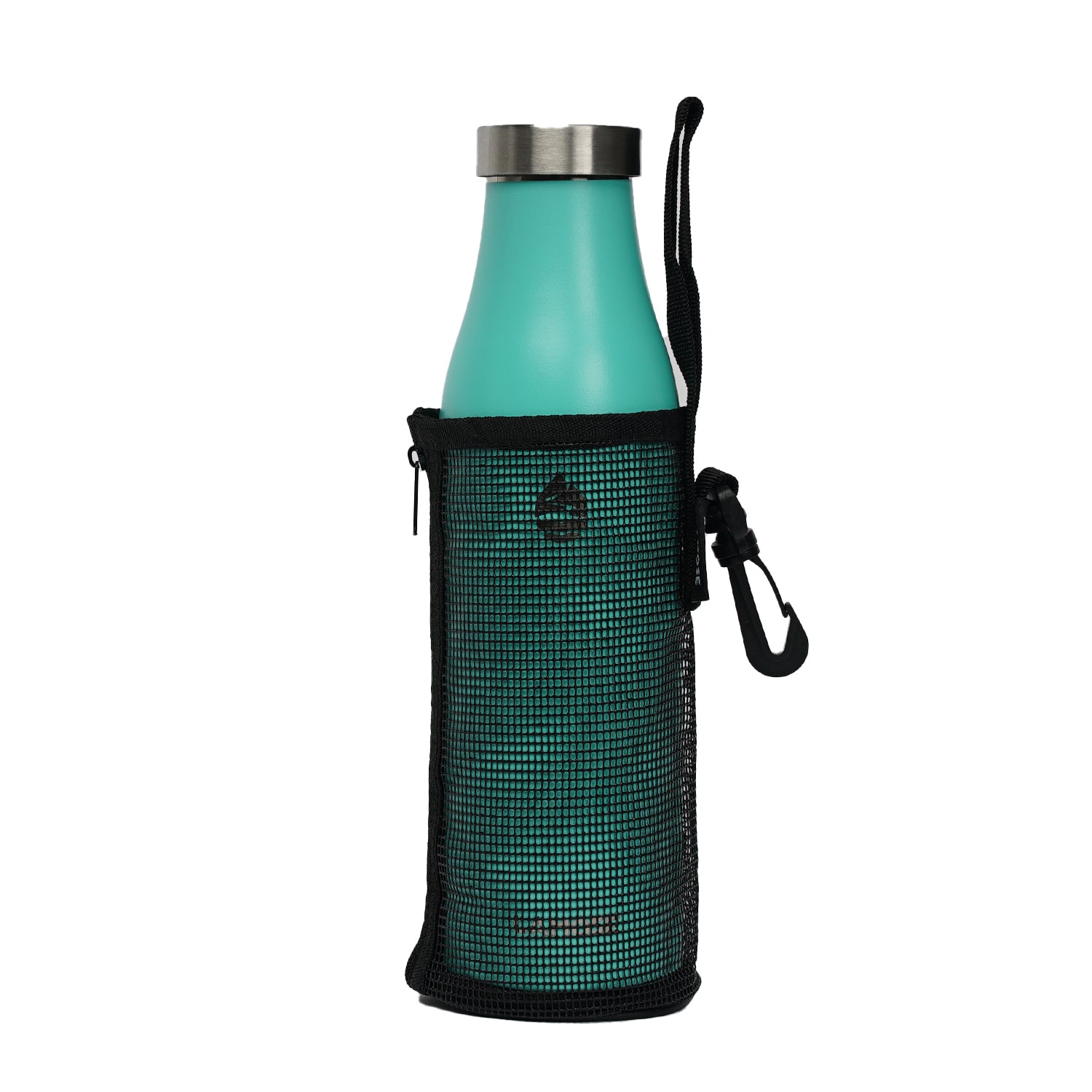 LAMOSE Mesh Bottle Carrier - Perfect fit for Robson and Moraine bottles. Zippered side for easy access, breathable mesh construction, versatile loop handle, and lightweight design. Stay hydrated and hands-free on the go!